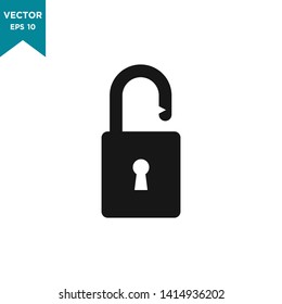 padlock icon vector logo template, lock icon 