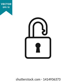 padlock icon vector logo template, lock icon 