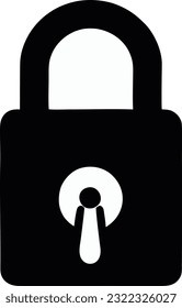 Padlock icon vector, Private access icon, restricted access. Vector illustration 43