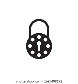 Padlock icon vector. Protection, security, encryption icon symbol  password illustration
