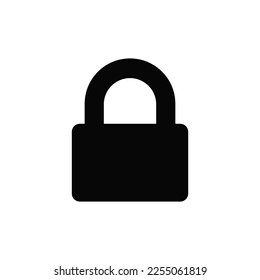 Padlock icon vector. Safe sign
