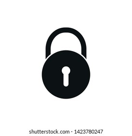 Padlock icon vector ,safety icon illustration