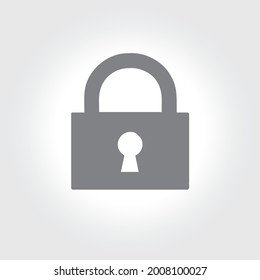 Padlock icon vector ,safety icon illustration