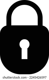 Padlock icon vector ,safety sign , lock icon