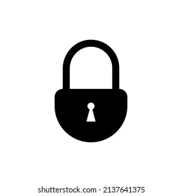 padlock icon vector. security symbol, locked, privacy document. simple flat icon