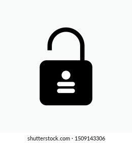 Padlock Icon - Vector, Sign and Symbol for Design, Presentation, Website or Apps Elements.