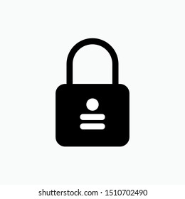 Padlock Icon - Vector, Sign and Symbol for Design, Presentation, Website or Apps Elements.