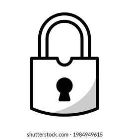 Padlock Icon Vector Sign And Symbols On Trendy Design.