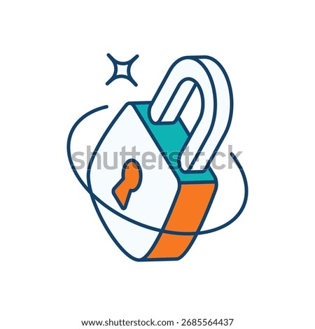 Padlock Icon vector stock illustration