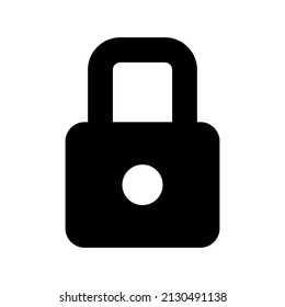 Padlock Icon Vector Symbol Design Illustration