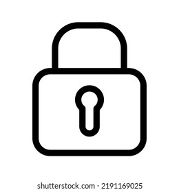 Padlock Icon Vector Symbol Design Illustration