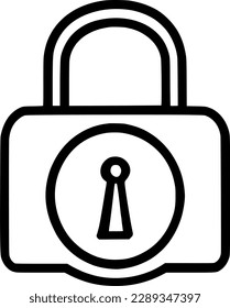 Padlock-Symbol, Vektorsymbol-Design