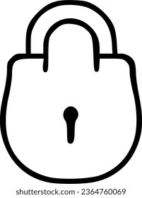 símbolo de vector de icono de candado