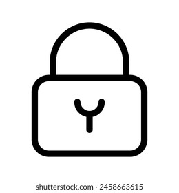 Padlock Icon Vector Symbol Design Illustration