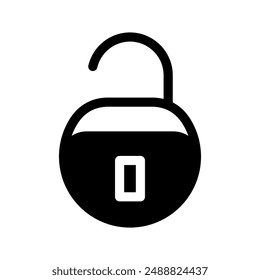 Padlock Icon Vector Symbol Design Illustration