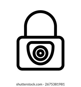 Ilustración de diseño de símbolo de Vector de icono de candado