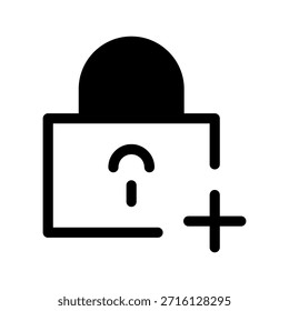 Padlock Icon Vector Symbol Design Illustration