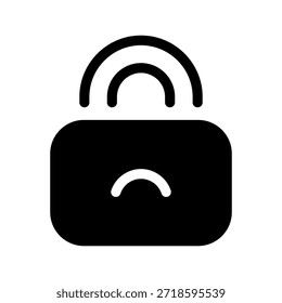 Ilustración de diseño de símbolo de Vector de icono de candado