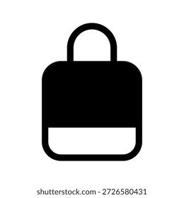 Ilustración de diseño de símbolo de Vector de icono de candado
