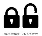 padlock icon vector. symbol, sign, locked