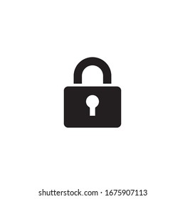 padlock icon vector symbol template