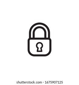 icono de candado símbolo vector plantilla