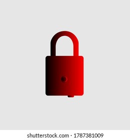 padlock icon vector symbol template