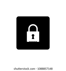 padlock icon vector template