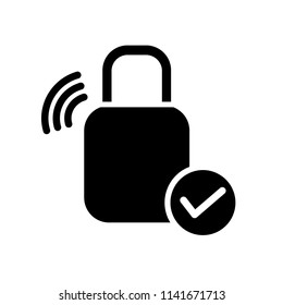 padlock icon vector template