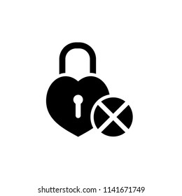 padlock icon vector template