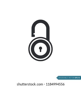Padlock Icon Vector Template