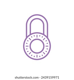 Padlock Icon Vector Template Illustration Design