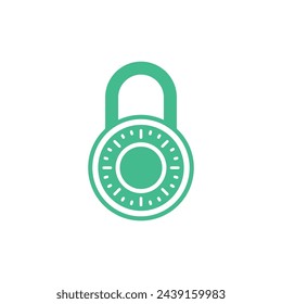 Padlock Icon Vector Template Illustration Design