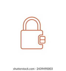 Padlock Icon Vector Template Illustration Design