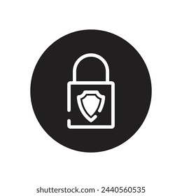 padlock icon vector template illustration logo design