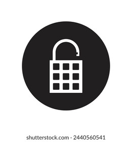 padlock icon vector template illustration logo design