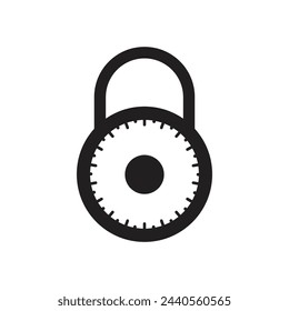 padlock icon vector template illustration logo design