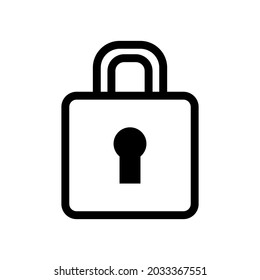 Padlock-Icon, vektor flach Design, Illustration eps10 