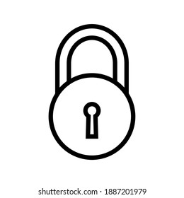 Padlock icon for website. Perfect use for web, pattern, design, icon, ui, ux, etc.