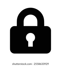 padlock icon with white background