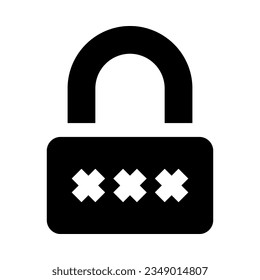 padlock icon for your website, mobile, presentation, and logo design.