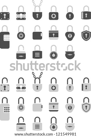 Padlock icons