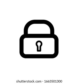 padlock icons are used for icons on smartphones, computer applications, websites and other applications - high quality