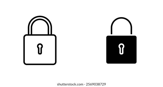 Padlock icons vector graphic pack