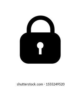 Padlock icon,vector illustration. Flat design style. vector padlock icon illustration isolated on White background, padlock icon Eps10. padlock icons graphic design vector symbols.
