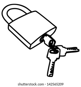 padlock illustration