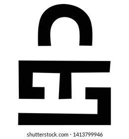The padlock illustration is perfect for creative logo design and safety mode icons