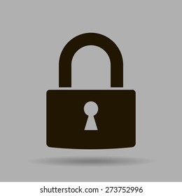 A padlock isolated against 