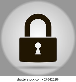 A padlock isolated against 