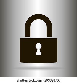 A padlock isolated against 